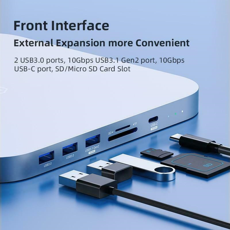 MC25 PRO Docking C-hub For Mac Mini M1 W/ Hdd Enclosure 2.5