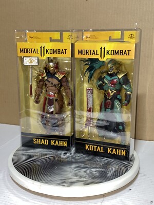 Mortal Kombat 11 Shao Kahn & Kotal Kahn Bloody McFarlane Lot With Box Protectors
