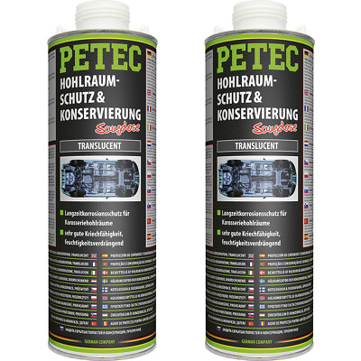 Petec Hohlraumversiegelung 2x 1L Kartusche Hohlraumschutz & Konservierung
