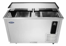 NEW 2 Door 50" Bottle Box Solid Stainless Steel Beer Cooler Atosa MBC50GR #6784