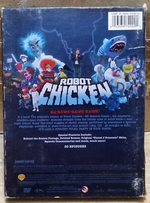 Robot Chicken: Season One (DVD, 2006, 2 Discs) Adult Swim TV Show