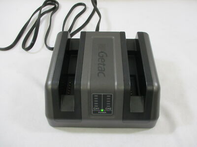 GETAC AY-C431 DUAL BAY BATTERY CHARGER w/POWER SUPPLY