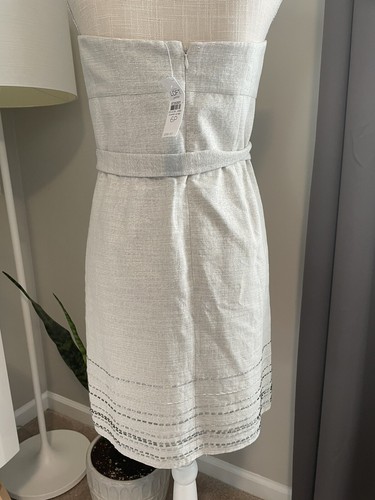 NWT! Ann Taylor LOFT Petites Shimmering Bustier A-Line Cocktail Dress 6P - Picture 4 of 9