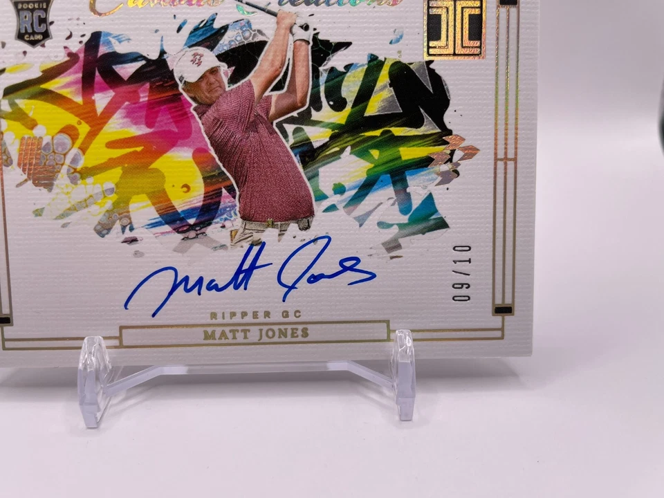 2024 Impeccable LIV Golf Matt Jones RC On-Card Auto /10 Canvas Creations SSP🔥 - Image 4 of 4