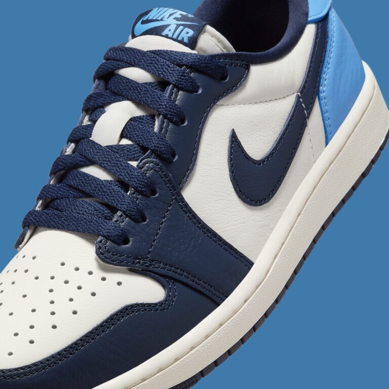 Nike Air Jordan 1 Low OG Shoes Obsidian Blue Sail CZ0790-400 Men's