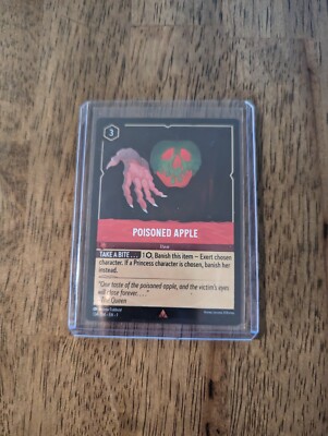 Poisoned Apple 134/204 Rare Ruby Lorcana Card MINT CGC / PSA ready | eBay Poisoned Apple 134/204 Rare Ruby Lorcana Card MINT CGC / PSA ready | eBay