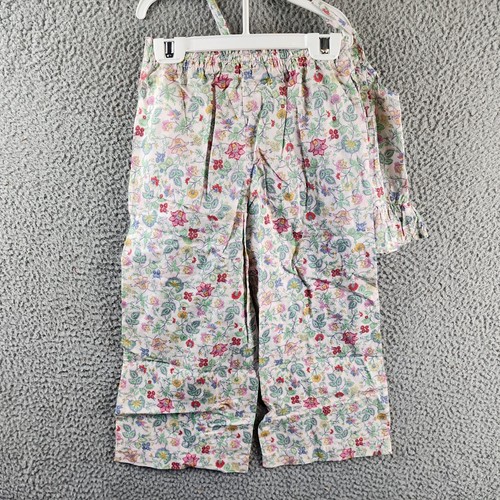 Polo Ralph Lauren Floral Batiste Top & Pants Set Girls 6X Multicolor Sleeveless - Picture 12 of 17