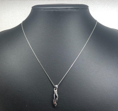 K10WG 0.06ct Diamond Gold Necklace 39cm JAPAN Pre-owned | eBay