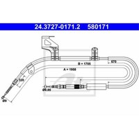 ATE Handbremsseil Bremsseil Hinten Links Passend FüR Audi A6 4B C5
