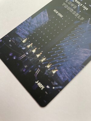 BTS J-HOPE Love Yourself New York official Photocard Blu-ray photo