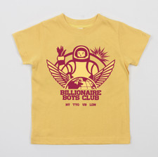 Billionaire Boys Club Kids Captain SS Tee 843-6202 Lemon Zest Brand New Withtags