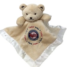 Minnesota Twins MLB Baseball Bear Lovey Security Blanket Baby Fanatic Plush