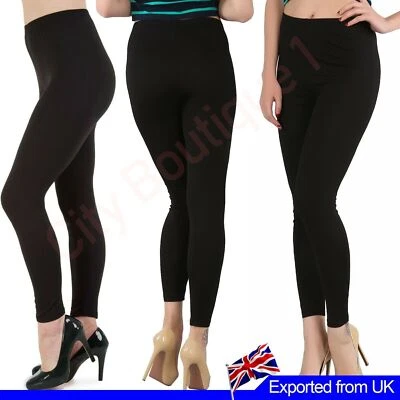 Ladies Leggings Tummy Control Strech High Fittness Support Waist Treouser 1