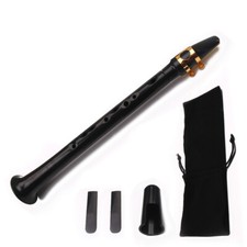 Black Pocket Portable Saxophone With Carrying Bag Woodwind Instrument N2I8