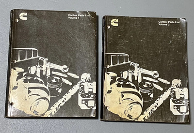 2001 Cummins Control Parts List Manual Volume 1 and 2