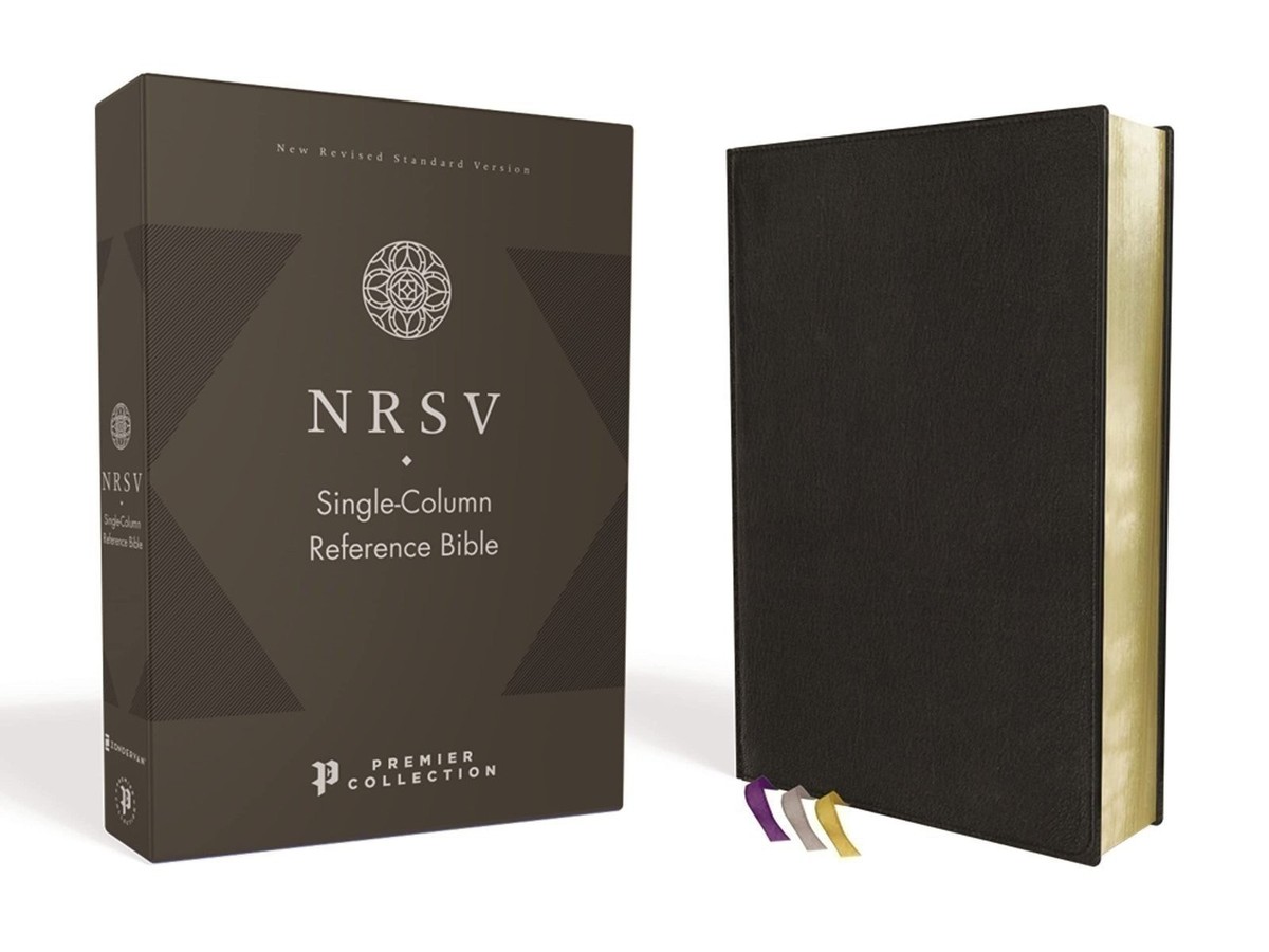NRSV, Single-Column Reference Bible, Premium Goatskin Leather
