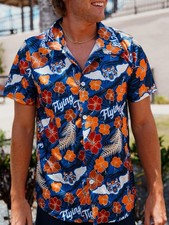 Lakeland Flying Tigers Hawaiian Shirt L Large...