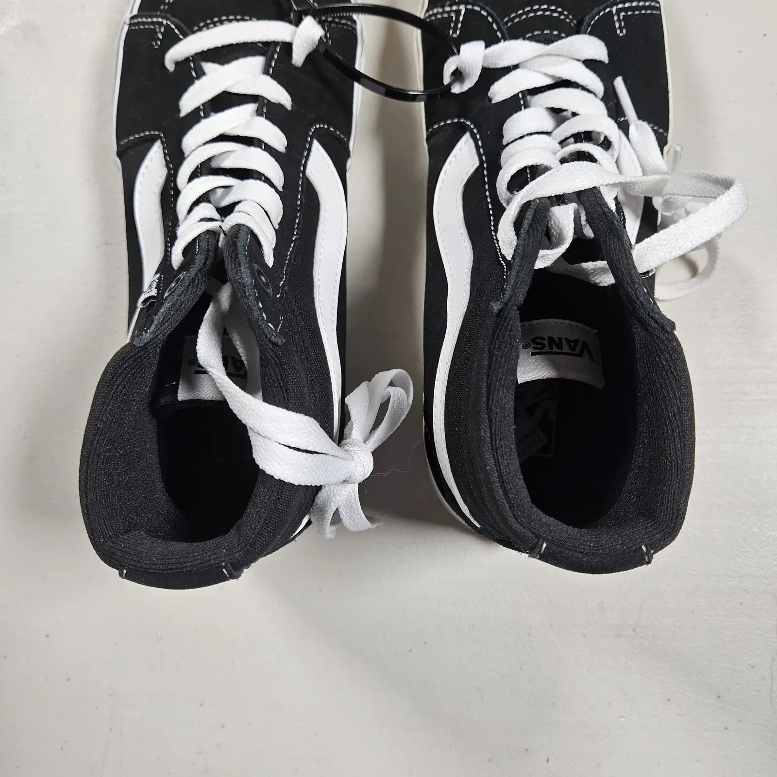 Vans Filmore Hi Womens UK 6 EU 39 Black White High Top Skate Trainers Shoes image 3