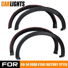 4PC Factory Style Fender Flares Fits 09-14 Ford F150 Wheel Protector Replacement