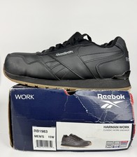 Reebok Men's 10 Wide Harman Work EH Comp Toe Sneaker Athletic Shoe Safety Black