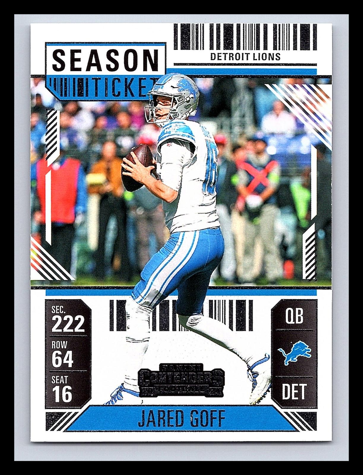 2024 Panini Contenders Jared Goff #31 Detroit Lions Season Ticket