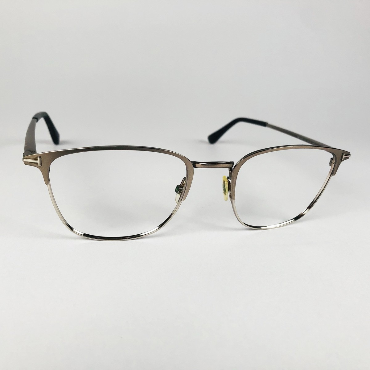 TOM FORD eyeglasses PALE GUNMETAL SQUARE glasses frame MOD: TF
