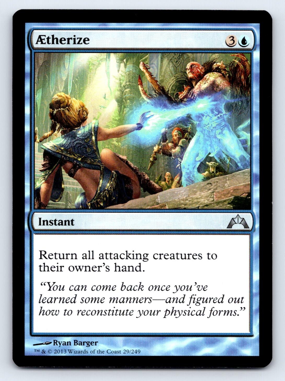 Aetherize 29 Uncommon Gatecrash Magic: The Gathering Near Mint
