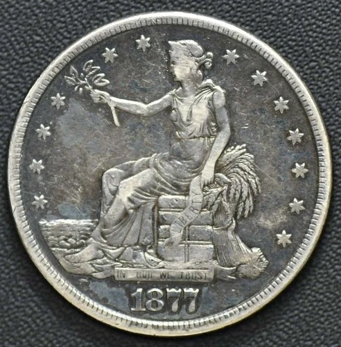 1877-S Trade Dollar EF Details