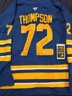 NHL  STAR TAGE THOMPSON SIGNED BUFFALO SABRES JERSEY WITH JSA