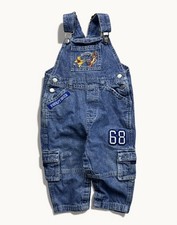 Vintage Kids Winnie The Pooh Disney Overalls Jean 90s 24 Months Cotton Blue