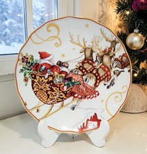 1 Williams Sonoma Twas The Night Before Christmas Tree Salad Plate 8 1/4" NEW
