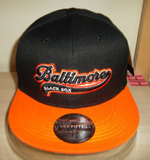 BALTIMORE BLACK SOX BASEBALL HAT-HEADGEAR CLASSICS FITTED 7 1/4