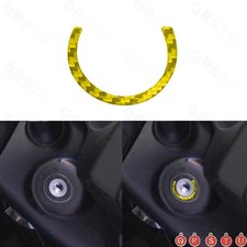 Gold Carbon Fiber Ignition Key Inner Ring Cov...