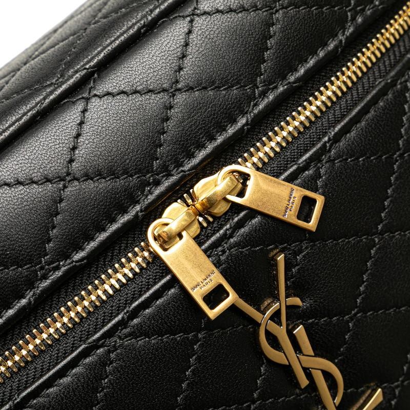Saint Laurent Gabby Mini Vanity Bag in pelle nera da donna usata
