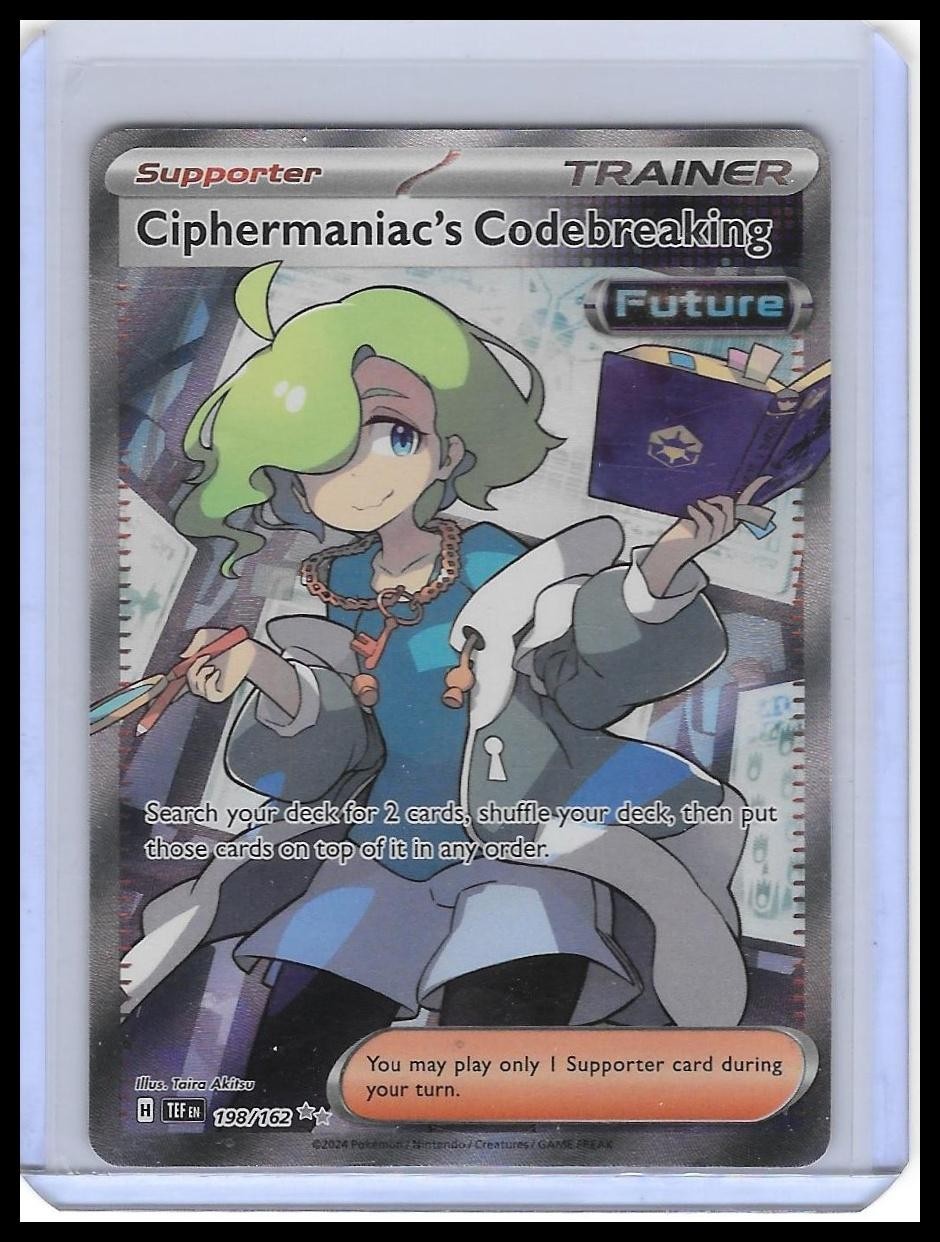 Ciphermaniac's Codebreaking 198/162 Ultra Rare Temporal Forces Pokemon Holo NM
