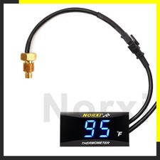 Motorcycle Water Temperature Gauge Digital Display 32 248 F Car Meter Sensor