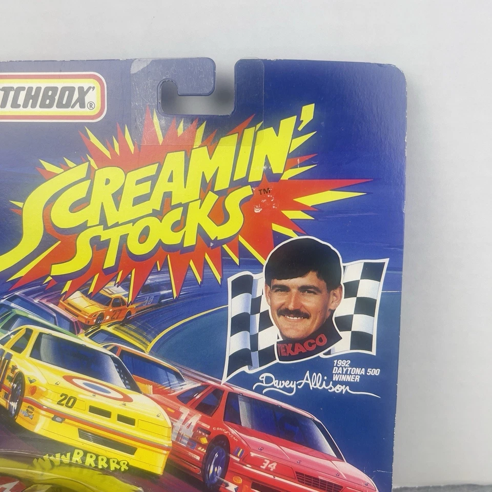 Matchbox Screamin Stocks NASCAR Davey Allison #28 Havoline Ford Thunderbird Car - Image 4 of 4