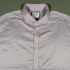 Charles Tyrwhitt Shirt Mens 18 37 Purple Plaid Button Up Preppy Dress Preppy