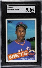 1985 Topps Baseball #620 Dwight Gooden Rookie Card-New York Mets SGC 9.5 MT RC