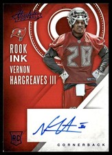 2016 Absolute Rook Ink Blue Vernon Hargreaves III Auto Tampa Bay Buccaneers #48