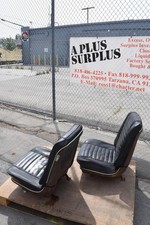 Original 1966 Chevelle Ss Gto 442 Black Bucket Seats Lemans 67 68 Tracks Slides