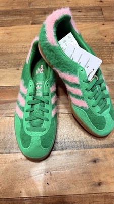 Size 5.5 - Adidas Gazelle Bold Green Glow Pink W