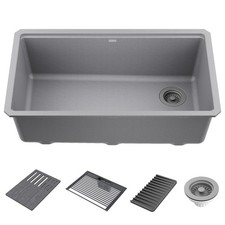 Delta 75B933-33S Everest 32 Workstation Kitchen Sink Undermount - Grey