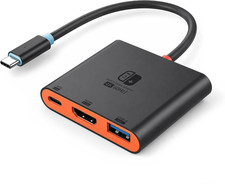 Switch 2 Dock for TV, Aluminum Alloy Shell HDMI 2.0 4K 60Hz HDR Docking Station