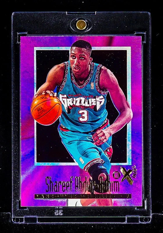 Shareef Abdur-Rahim RARE PURPLE EX REFRACTOR ROOKIE CARD Grizzlies RC