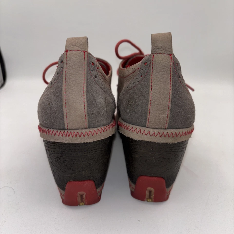 JAMBU Seattle Oxford con cordones tacón con punta de ala, detalles carbón oscuro/rojo, 6M Foto 3 de 4