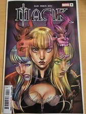 MAGIK #4 MARVEL 2025 J SCOTT CAMPBELL VARIANT SIGNED W/ COA NM