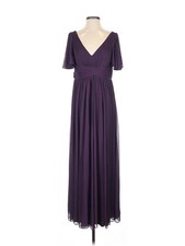 David's Bridal Women Purple Cocktail Dress S
