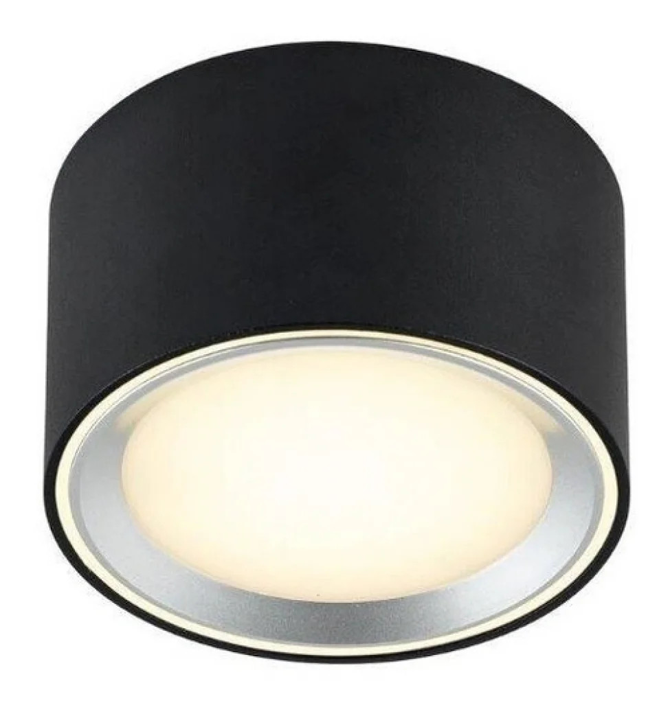 Ceiling Light Black Fallon LED Black/Brushed Steel 100mm Moodmaker Nordlux