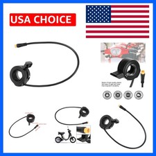 Thumb Throttle for E Bike, Thumb Throttle Electric Bike, Water Proof 3 Pin Fi...